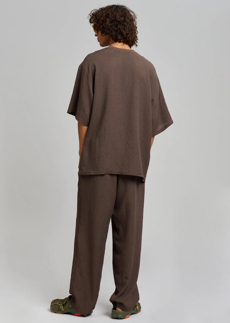 The Frankie Shop Men Brax Tee - Brown 10 The Frankie Shop Men Brax Tee - Brown