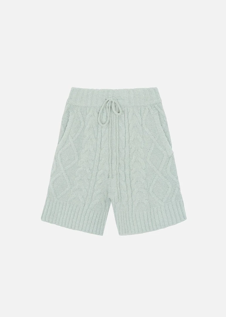 The Frankie Shop Men Brody Knit Shorts - Celadon 6 The Frankie Shop Men Brody Knit Shorts - Celadon