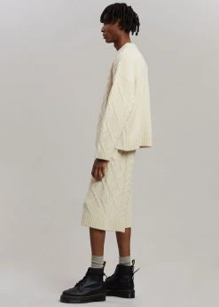 The Frankie Shop Brody Knit Shorts - Cream Men