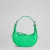 BY FAR Mini Soho Croc Leather Bag - Super Green ACCESSORIES