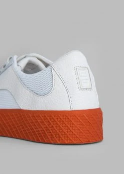 BY FAR Rodina Sneakers - Tangerine On White Men