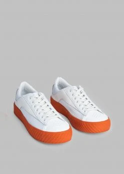 BY FAR Rodina Sneakers - Tangerine On White Men 11 BY FAR Rodina Sneakers - Tangerine On White Men