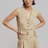 CLOTHING By Malene Birger Bettas Waistcoat - Nature