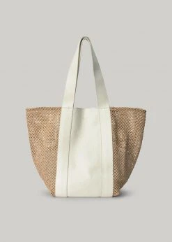 By Malene Birger Denila Leather Tote - Tinted White ACCESSORIES