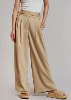 By Malene Birger Taal High Waist Trousers - Nature