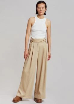 By Malene Birger Taal High Waist Trousers - Nature
