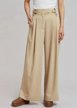 By Malene Birger Taal High Waist Trousers - Nature