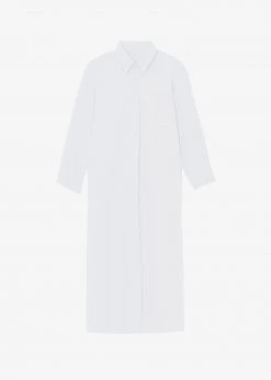 The Frankie Shop Cala Organic Cotton Shirt Dress - White