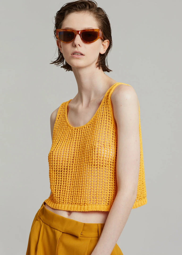 Angelo Bianco Camila Net Top - Orange Vacation Edit 5 Angelo Bianco Camila Net Top - Orange Vacation Edit