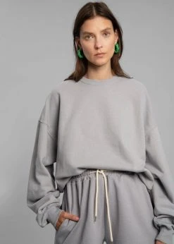 The Frankie Shop CLOTHING Carita Sweatshirt - Ice 9 The Frankie Shop CLOTHING Carita Sweatshirt - Ice
