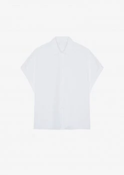 Le Vase Cece Cuffed Sleeve Shirt - White