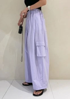 The Frankie Shop Celeste Cargo Pants - Lilac CLOTHING