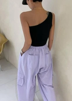 The Frankie Shop Celeste Cargo Pants - Lilac CLOTHING