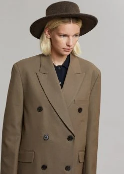 3.another CLOTHING Cerys Overcoat - Cocoa