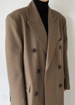 3.another CLOTHING Cerys Overcoat - Cocoa