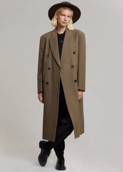 3.another CLOTHING Cerys Overcoat - Cocoa