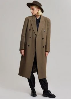 3.another CLOTHING Cerys Overcoat - Cocoa