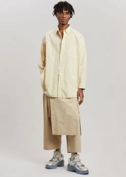 The Frankie Shop Men Chadwick Shirt - Mastic