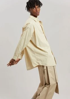 The Frankie Shop Men Chadwick Shirt - Mastic