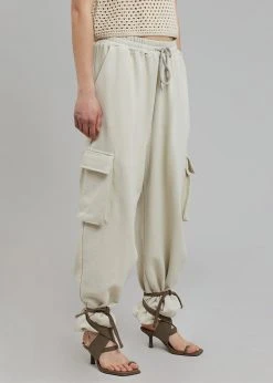 The Frankie Shop CLOTHING Chava Cargo Joggers - Birch