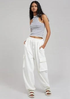 The Frankie Shop Chava Cargo Joggers - White CLOTHING 9 The Frankie Shop Chava Cargo Joggers - White CLOTHING
