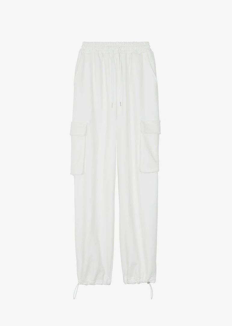 The Frankie Shop Chava Cargo Joggers - White CLOTHING 6 The Frankie Shop Chava Cargo Joggers - White CLOTHING