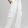 The Frankie Shop Chava Cargo Joggers - White CLOTHING