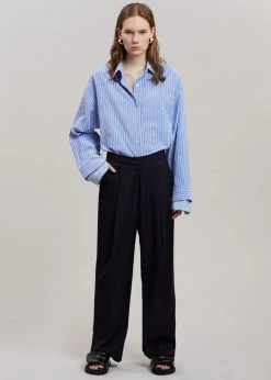 Agit CLOTHING Christa Striped Shirt - Blue 16 Agit CLOTHING Christa Striped Shirt - Blue