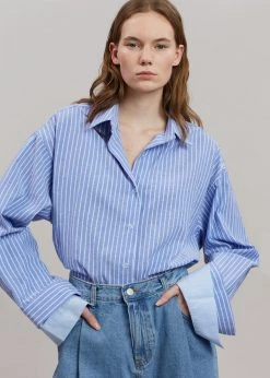 Agit CLOTHING Christa Striped Shirt - Blue 12 Agit CLOTHING Christa Striped Shirt - Blue