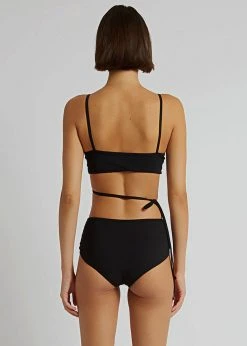 Christopher Esber Bikini Bandeau Tie One Piece - Black CLOTHING