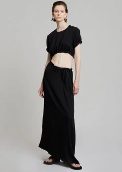 Christopher Esber Rolled Up Tee Dress - Black