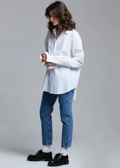 The Frankie Shop CLOTHING Dusky Classic Oversized Shirt - White