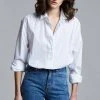 The Frankie Shop CLOTHING Dusky Classic Oversized Shirt - White