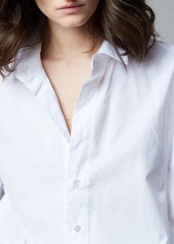 The Frankie Shop CLOTHING Dusky Classic Oversized Shirt - White