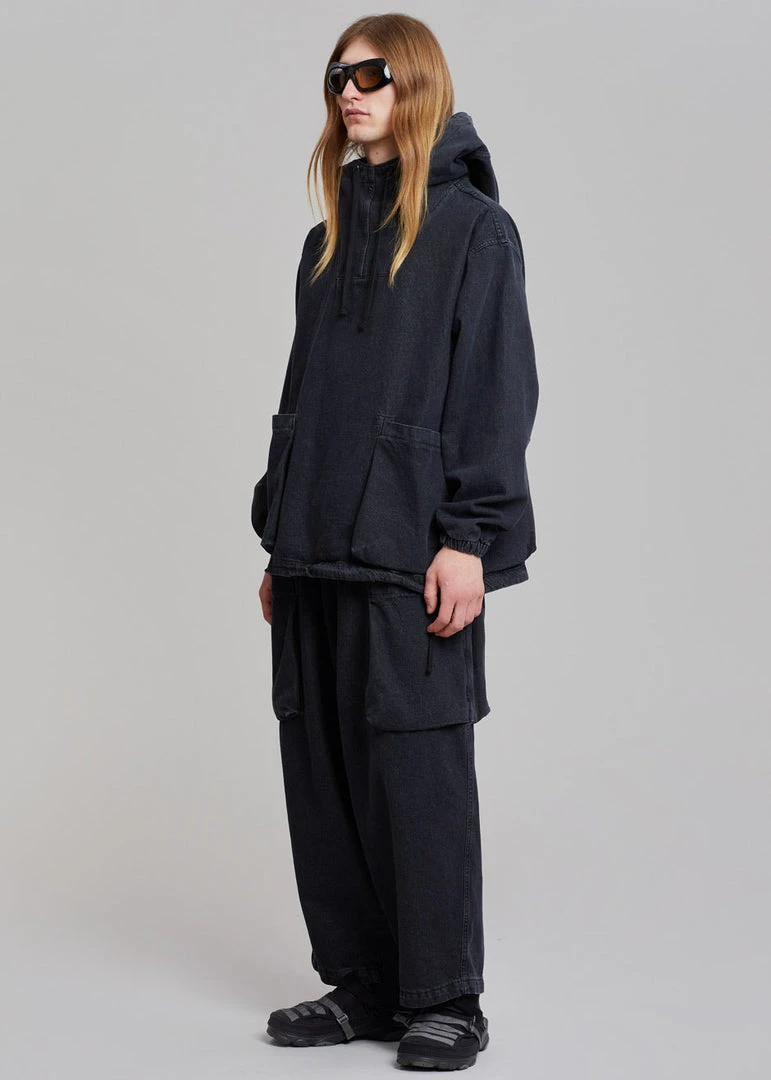 The Farmers Market Men Cliff Denim Balloon Pants - Black 5 The Farmers Market Men Cliff Denim Balloon Pants - Black