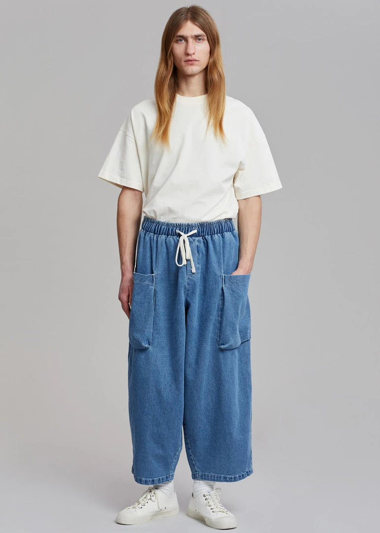 The Farmers Market Cliff Denim Balloon Pants - Worn Wash 3 The Farmers Market Cliff Denim Balloon Pants - Worn Wash