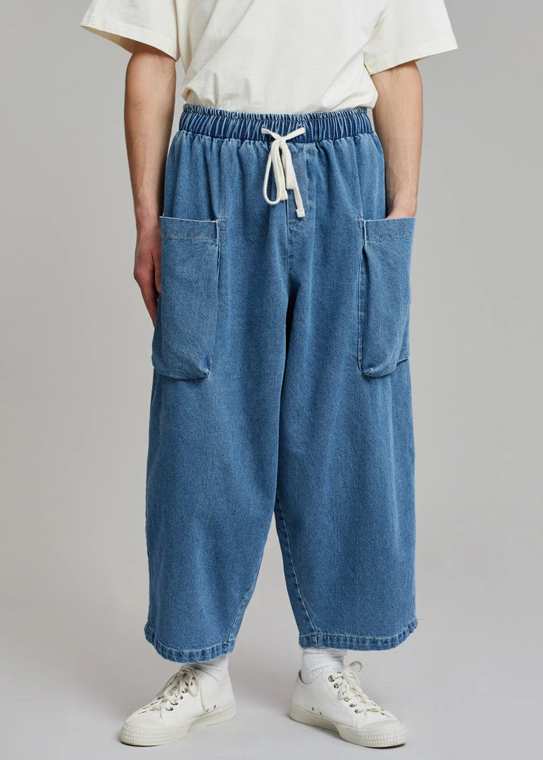 The Farmers Market Cliff Denim Balloon Pants - Worn Wash 7 The Farmers Market Cliff Denim Balloon Pants - Worn Wash