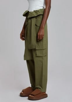 The Frankie Shop CLOTHING Conan Cargo Pants - Army Green