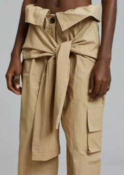 The Frankie Shop CLOTHING Conan Cargo Pants - Warm Sand