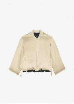 Blossom CLOTHING Connell Reversible Bomber - Black/Mastic