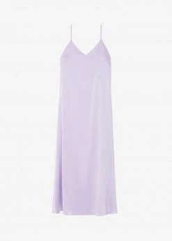 Plus Hong Cordelia Satin Dress - Lilac 13 Plus Hong Cordelia Satin Dress - Lilac