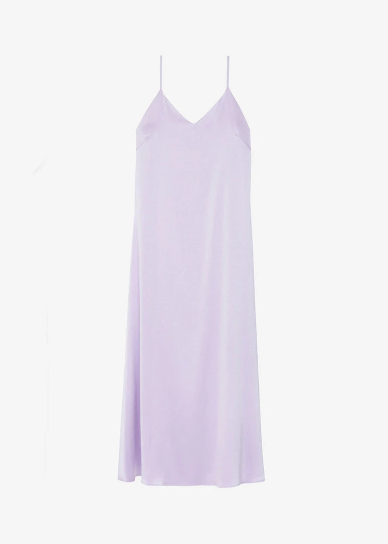 Plus Hong Cordelia Satin Dress - Lilac 7 Plus Hong Cordelia Satin Dress - Lilac