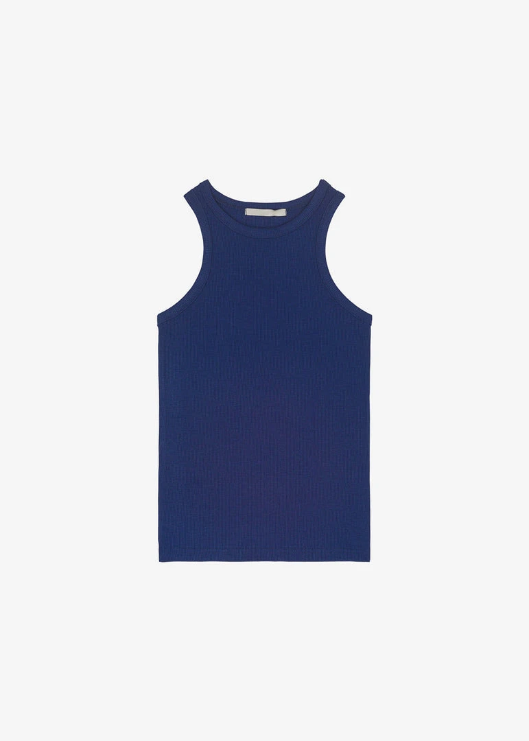 Cream Villa Corsy Ribbed Tank - Navy CLOTHING 7 Cream Villa Corsy Ribbed Tank - Navy CLOTHING