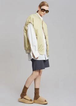 The Frankie Shop CLOTHING Cosmo Satin Vest - Cream