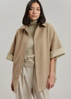 The Frankie Shop Cybele Overshirt - Natural