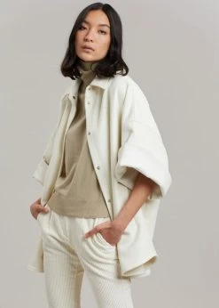 The Frankie Shop Cybele Overshirt - White 17 The Frankie Shop Cybele Overshirt - White