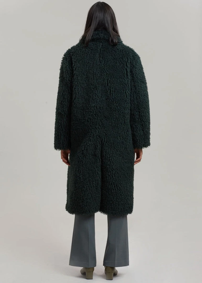 Art Is Over Dafna Sherpa Coat - Pine 8 Art Is Over Dafna Sherpa Coat - Pine