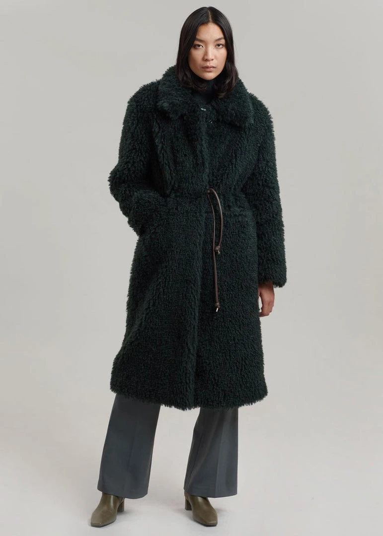 Art Is Over Dafna Sherpa Coat - Pine 6 Art Is Over Dafna Sherpa Coat - Pine