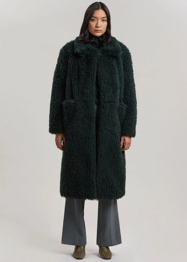 Art Is Over Dafna Sherpa Coat - Pine 5 Art Is Over Dafna Sherpa Coat - Pine
