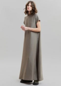 The Frankie Shop Dakota A-Line Dress - Slate Green CLOTHING 9 The Frankie Shop Dakota A-Line Dress - Slate Green CLOTHING